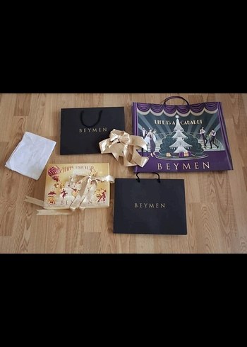 Altın Renkli Yeni Yıl Hediye Seti Beymen - Görsel 3