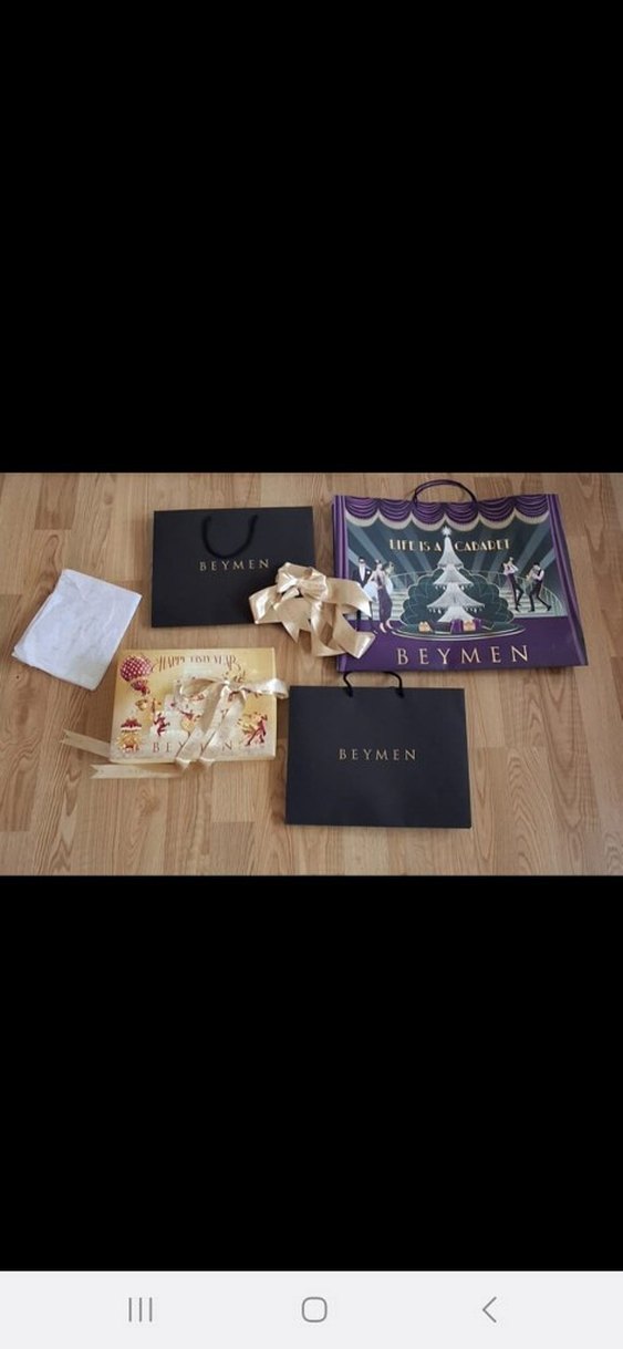 Altın Renkli Yeni Yıl Hediye Seti Beymen - Görsel 3