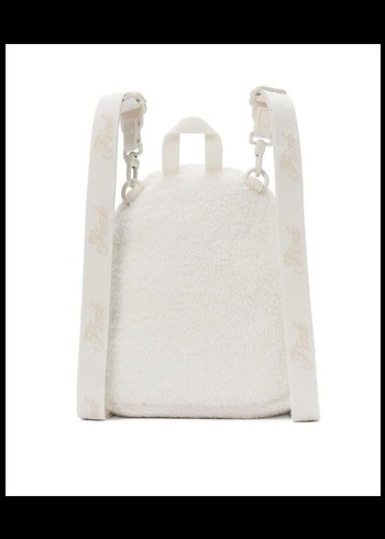 Beyaz Peluş Kadın Sırt Çantası Victoria's Secret - Görsel 3