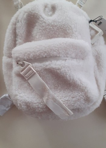 Beyaz Peluş Kadın Sırt Çantası Victoria's Secret - Görsel 6