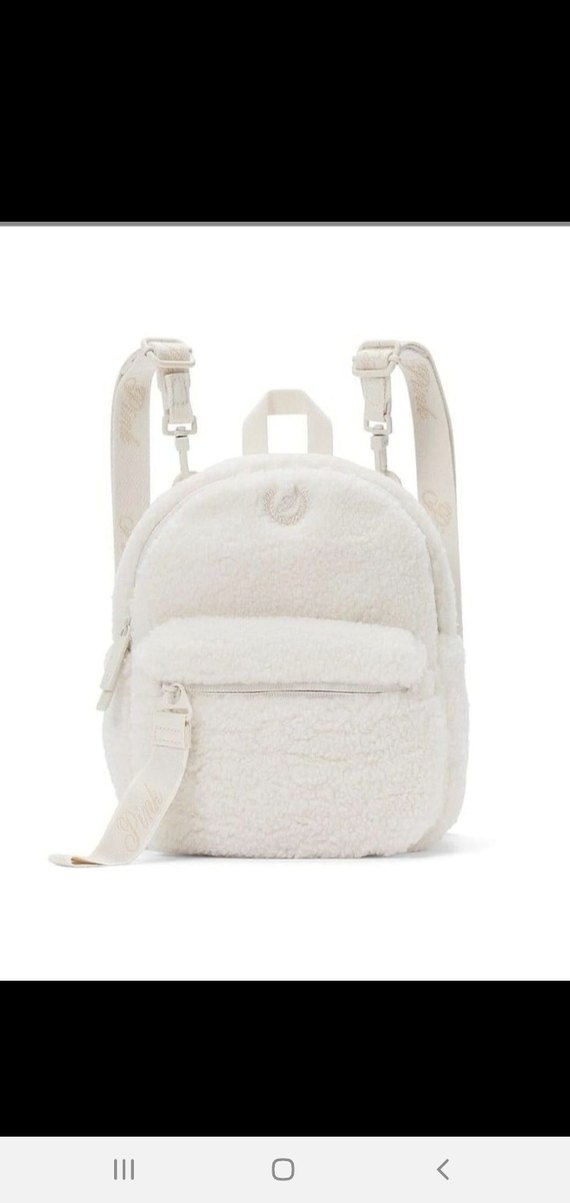 Beyaz Peluş Kadın Sırt Çantası Victoria's Secret - Görsel 2
