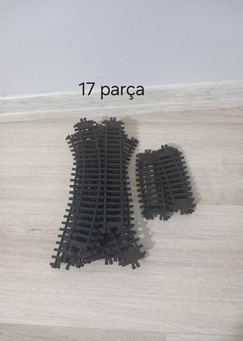 17 Parça Siyah Lego Tren Rayları