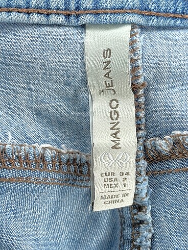 34 Beden mavi Renk Mango Jean / Kot %70 İndirimli.