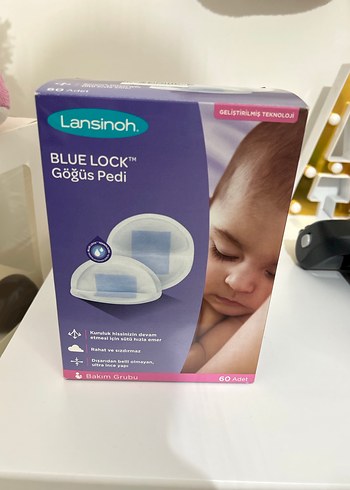 Lansinoh Blue Lock Mavi Göğüs Pedi 60'lı - Görsel 2