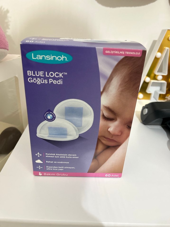 Lansinoh Blue Lock Mavi Göğüs Pedi 60'lı - Görsel 2