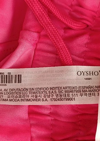 Oysho Pembe Bağlamalı Desenli Rahat Kadın Eşofman