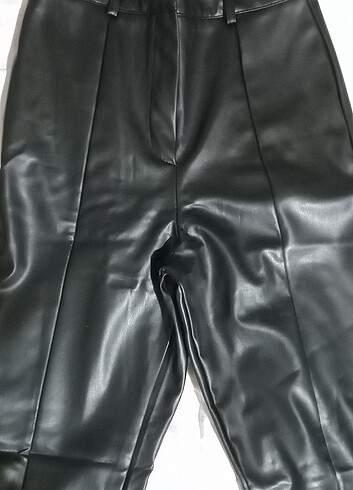 Trendyol & Milla Trendyol mango Stradivarius mavi deri pantolon