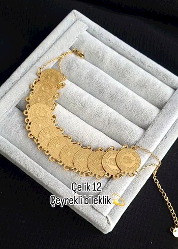 Çelik Çeyrek Altın Bileklik