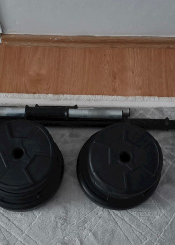 Siyah Baskılı halter ve Dumbıl 20 kg - Görsel 4