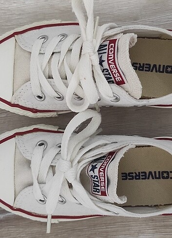 27 Beden beyaz Renk Converse çocuk ayakkabısı 