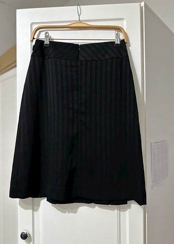 Siyah Kadın  Blazer Ceket ve Etekli Takım - Görsel 5