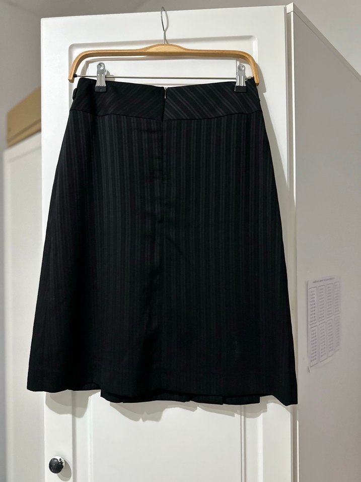 Siyah Kadın  Blazer Ceket ve Etekli Takım - Görsel 5