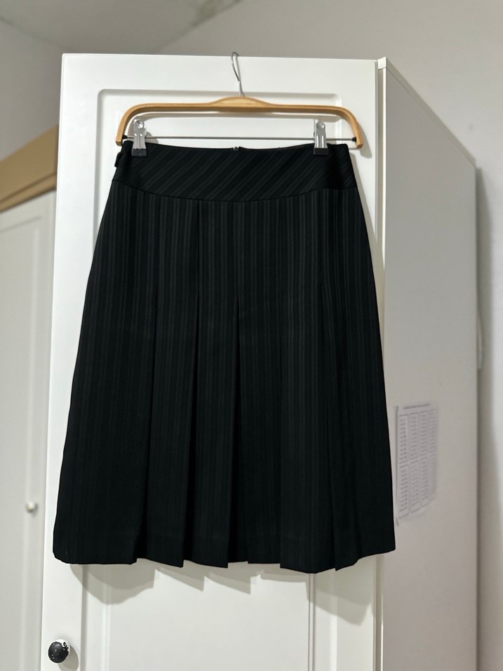 Siyah Kadın  Blazer Ceket ve Etekli Takım - Görsel 4