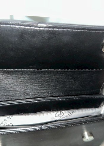 Siyah Deri Tokalı Kadın Çanta - Görsel 4