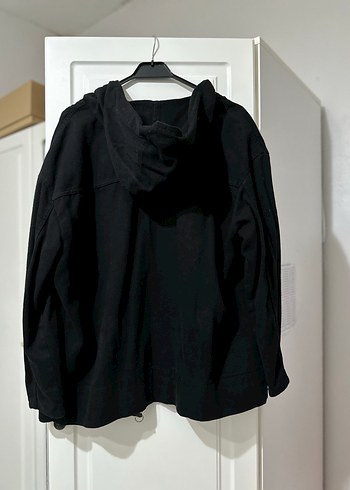 Düğmeli Fermuarlı Siyah Kadın Ceket - Görsel 3