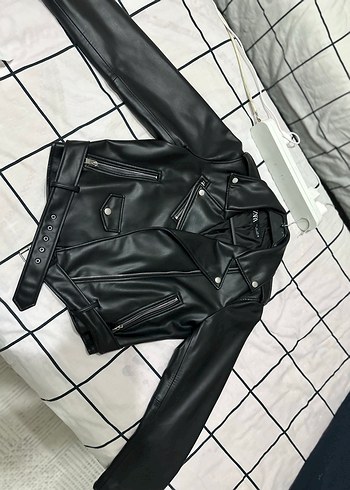 Zara deri ceket - Görsel 3