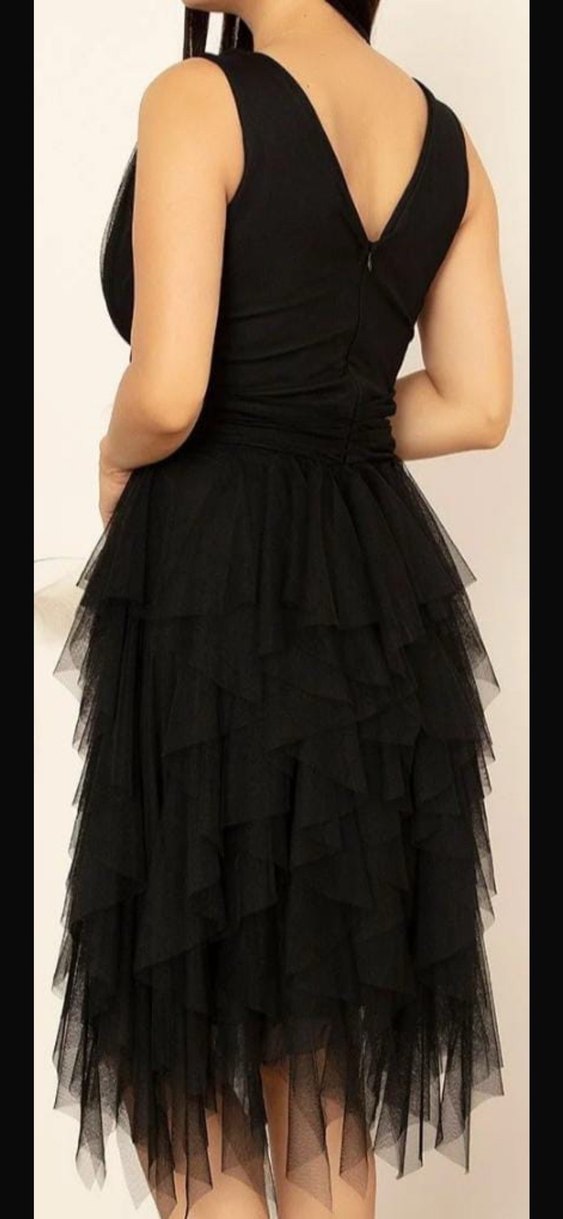 Siyah Abiye Elbise - Görsel 2