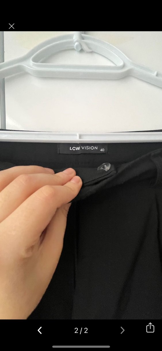 Kadın Siyah Kemerli Mini Bermuda Şort/şortolon - Görsel 2