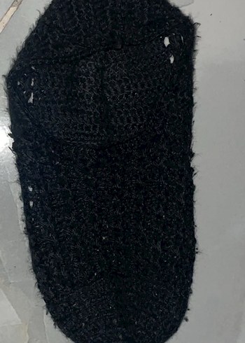 Siyah Örgü patik - Görsel 2