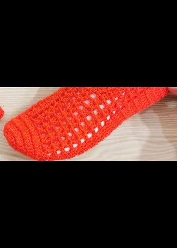 Siyah Örgü patik - Görsel 3