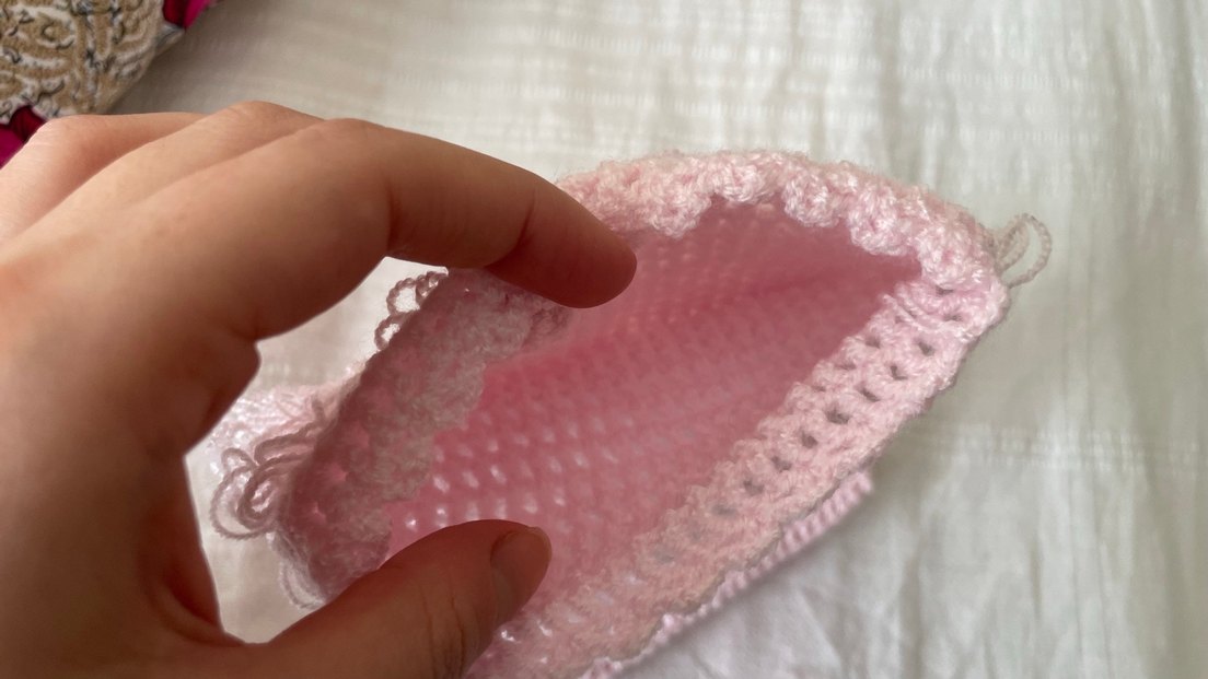 Pembe Fırfırlı keseli lif - Görsel 3