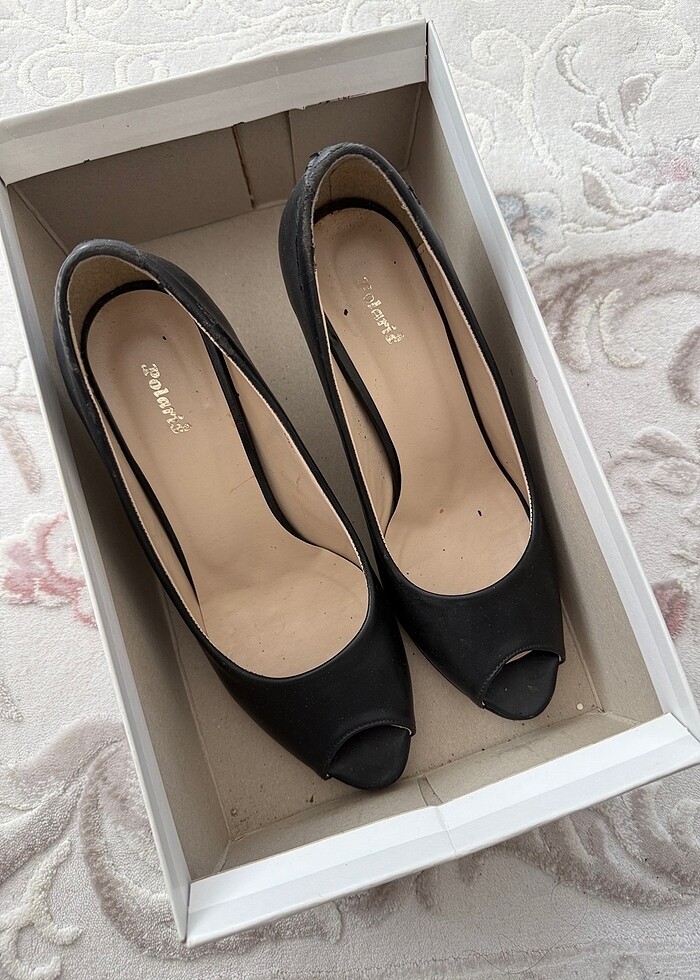 Burnu Açık Topuklu Ayakkabı - Görsel 2