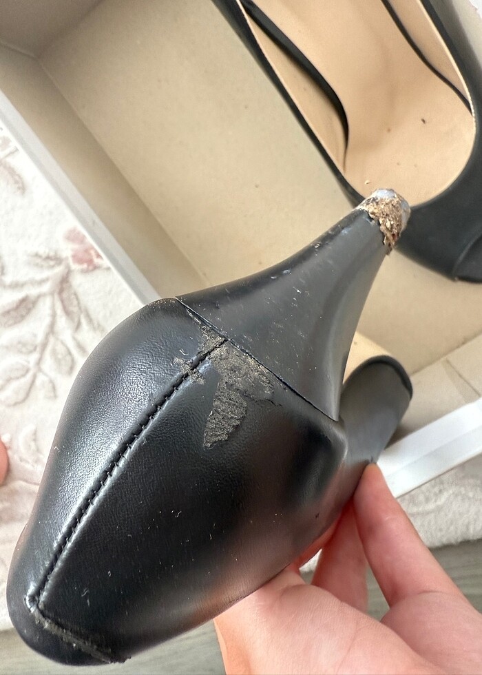 Burnu Açık Topuklu Ayakkabı - Görsel 4