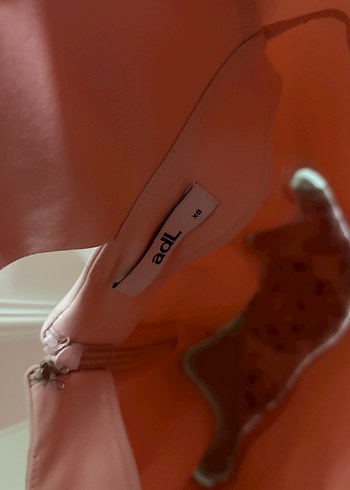 Adl Marka Pembe Mini Askılı Elbise - Görsel 3