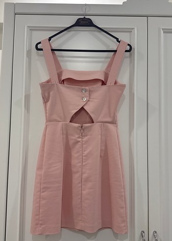 Adl Marka Pembe Mini Askılı Elbise - Görsel 2