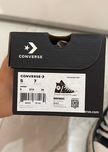 Klasik Siyah Converse Ayakkabı - Görsel 6