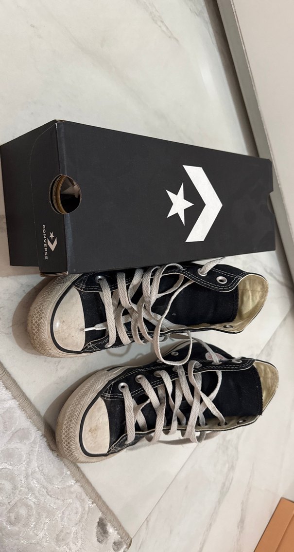 Klasik Siyah Converse Ayakkabı - Görsel 5