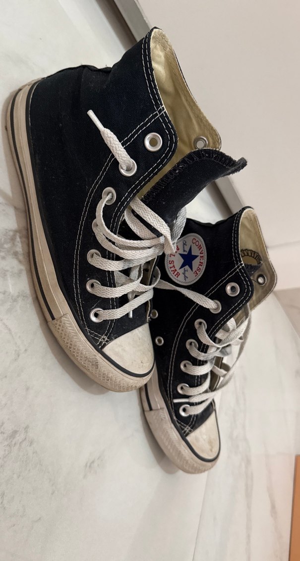 Klasik Siyah Converse Ayakkabı - Görsel 2