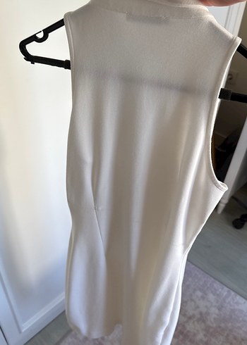 Beyaz Blazer Elbise - Görsel 5