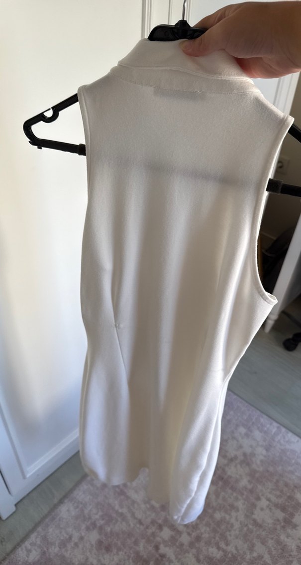 Beyaz Blazer Elbise - Görsel 5