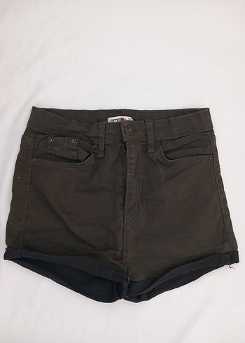 Yüksek Bel Mini Denim Şort