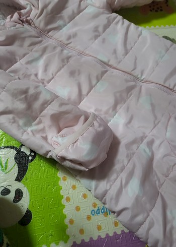 Kız Bebek Fermuarlı Pembe Tulum - Görsel 6