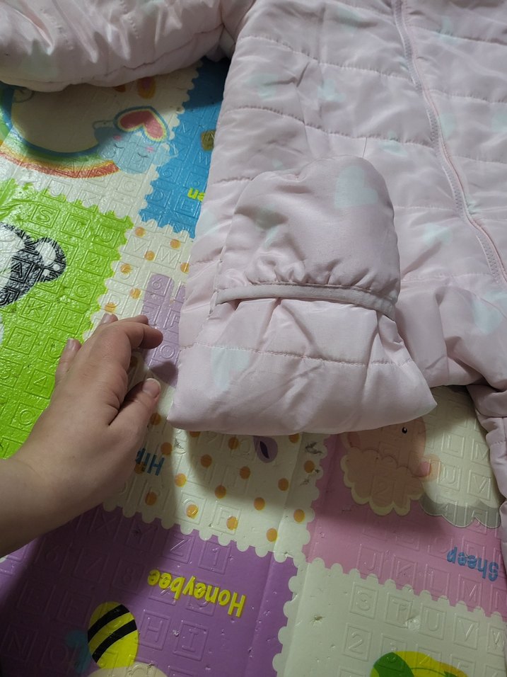 Kız Bebek Fermuarlı Pembe Tulum - Görsel 3