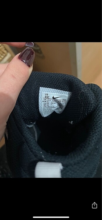 31 Beden siyah Renk Çoçuk spor