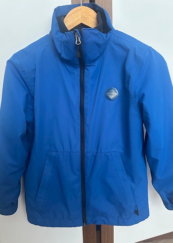 Parlak Mavi Fermuarlı Erkek Çocuk Mont - Görsel 5