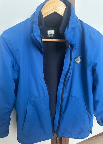 Parlak Mavi Fermuarlı Erkek Çocuk Mont - Görsel 3