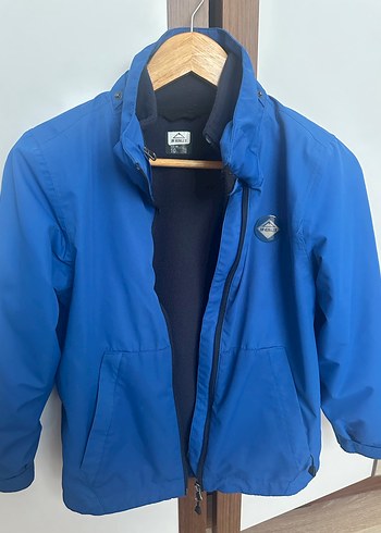 Parlak Mavi Fermuarlı Erkek Çocuk Mont - Görsel 2