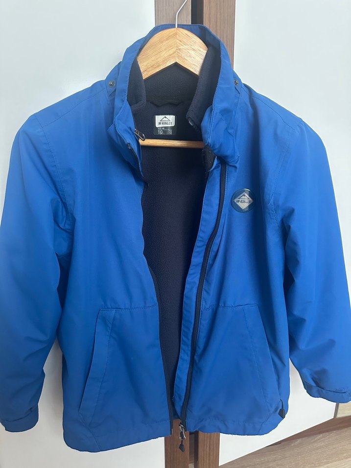 Parlak Mavi Fermuarlı Erkek Çocuk Mont - Görsel 2