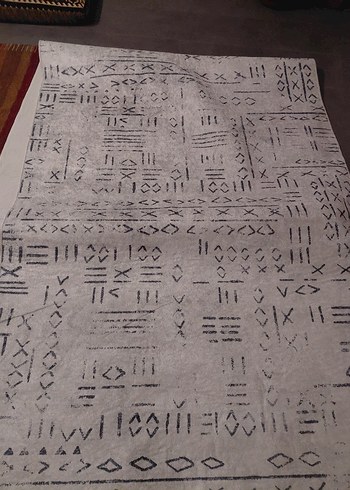 Diğer Bohem Gri Baskılı Halı 120 300