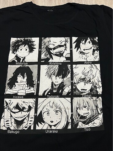 Diğer anime karakterli basic tişört
