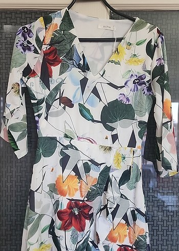 Batik Çiçek Desenli Uzun Bohem elbise