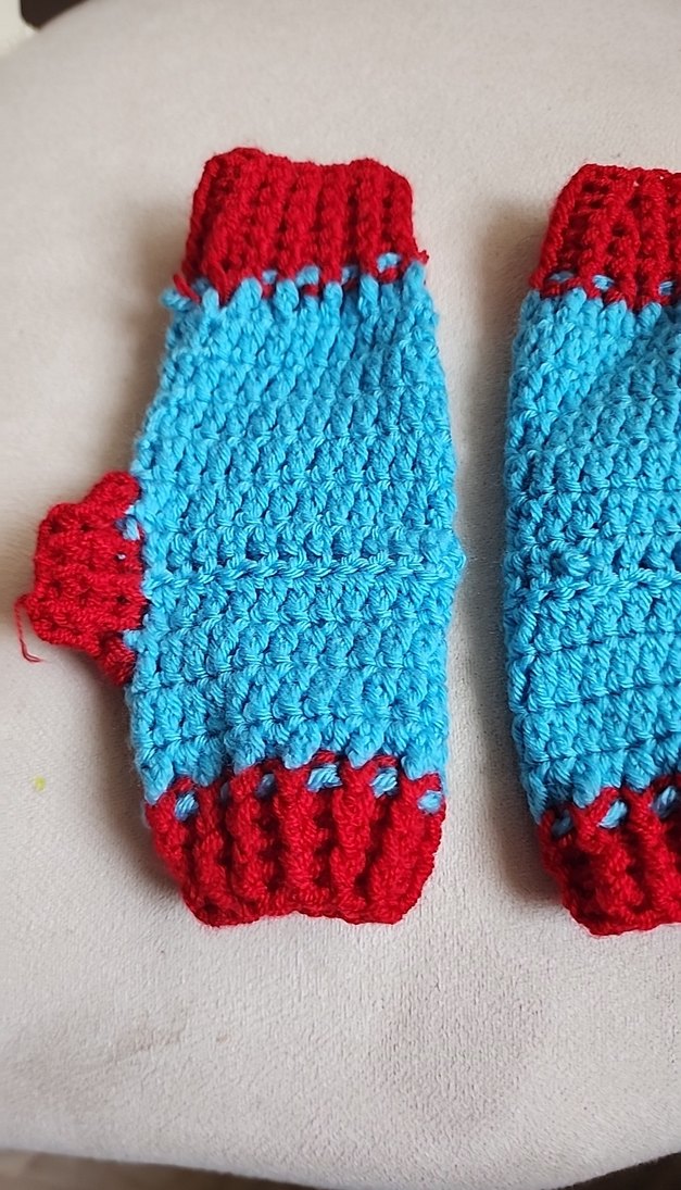 Renkli Örgü Kadın Eldivenleri Ayıcık Desenli - Görsel 4