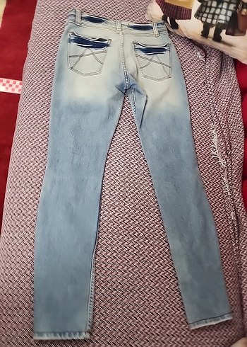 Gri Mavi Kadın Denim Pantolon - Görsel 9