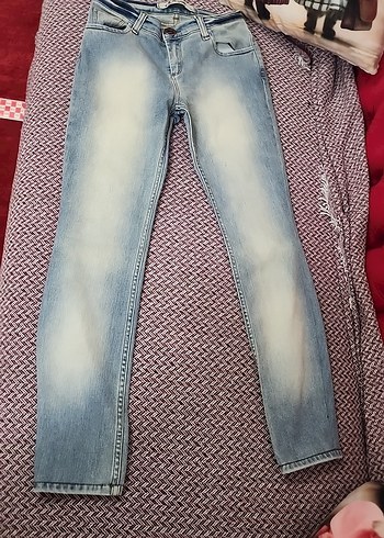 Gri Mavi Kadın Denim Pantolon - Görsel 6