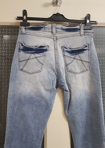 Gri Mavi Kadın Denim Pantolon - Görsel 5
