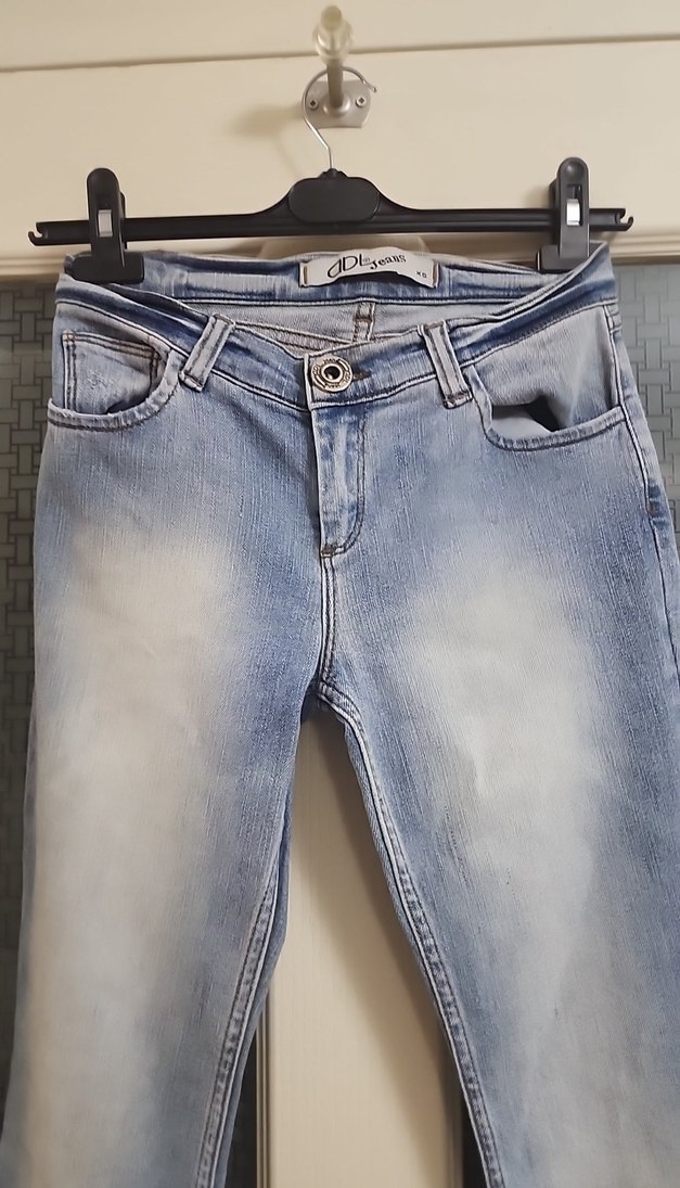 Gri Mavi Kadın Denim Pantolon - Görsel 3